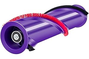 QWYTLROX Brosse de Rechange Compatible avec Dyson V10 Cyclone, V10 Absolute, V10 Animal, V10 Total Clean – Rouleau de Brosse d’aspirateur Sans Fil, Pièce Détachée 3 Pôles Ø50mm Remplace Dyson 969569-01