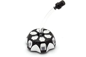 NICEDOLL CNC 50 mm ATV Tankdeckel Tankdeckel passend für YFM700 Raptor 700R 2008 2009 2010 2011 2012 2013 2014 2015 2016 2017 2018 2019 2020 Schwarz Aluminium