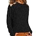 Produktbild WWricotta Womens Fashion Long Sleeve O-Neck T-Shirt Casual Tops(Schwarz,S)