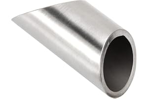 Alnicov Gitarren-Slide, Gitarren-Stahl-Fingerschiene, 58 mm Gitarren-Slider für E-Gitarre