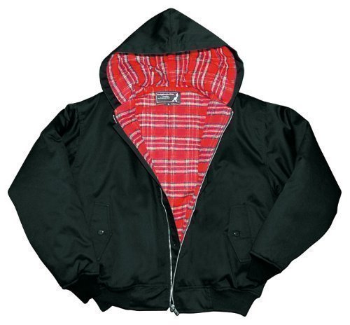 Harrington Jacke Hooded Kapuzenjacke verschiedene Farben und Gren Frhlingsjacke Herbstjacke XL,Schwarz