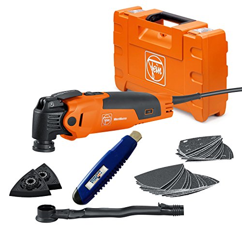 Fein MultiMaster FMM 350 QSL Basic Oszillierer mit Staubabsaugung im Koffer inkl. Cuttermesser