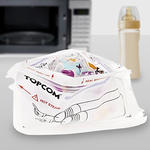 Preisvergleich Produktbild TopCom Mikrowellen-Sterilisationsbeutel für Babyflaschen