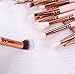 Z-O-E-V-A 12pcs Makeup Brushes Professional Rose Golden Luxury Set Brand Make Up Tools Kit Powder Blend Cosmetic brushes LUXURY SET (12pcs/set pink)