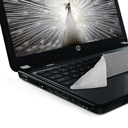 kwmobile Robuster, hauchdünner Tastaturschutz QWERTY (US) aus Silikon für HP Pavilion G4 G6 M4, Envy 4 6 15 Pro, DM4 DV4, HP 450 1000 2000, Presario 431 430 450 Q43 CQ57 CQ45 in Transparent - 4