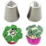 LQZ 2stk Russische Spritzbeutel Düsen Tipps Spritzdüse...