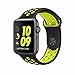 Produktbild Vaxiuja Watch Armband 42mm, Serie 1/2 Sport Armbanduhr Silikonarmband Ersatzarmband Armband for Apple iWatch/Apple Uhr Nike + 42mm Schwarz/Gelb