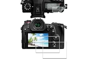 iDaPro Osłona ekranu do Panasonic LUMIX G9 + górna osłona [2 + 2 sztuki] szkło hartowane, łatwa instalacja