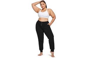DAY8 VETEMENT FEMME DAY8 Pantalon Sport Femme Grande Taille Taille Haute Coton Pantalons Femme Chic Et Elegant Ventre Plat Moderne Pas Cher Décontracté Fitness Yoga Running Survêtement