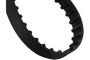 UXCELL sourcing map Correa de distribución negra del motor de pasos 76XL de 38 dientes 10mm x 5,08 mm de caucho orientados