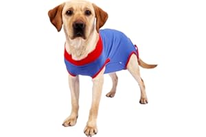 ZESLIV Genesungsanzug gegen Lecken Alternative für Katzen Hunde Haustiere Schutz Kleidung Wiederherstellung Anzug Weste Chirurgie zur Verwendung nach Krankenhausanzug für Hunde und Katzen