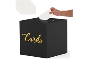 GETFACAI Card Box for Weddings, Parties, Graduations, Baby Showers, Retirements, Open Houses, and Anniversaries - Gift Card Holder
