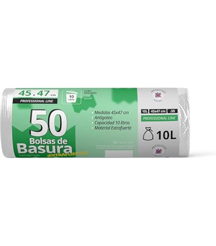 Sacchi Spazzatura 60 Litri - Sacchetti Pattumiera Con Manici - Buste Nere Spazza - Foto 7