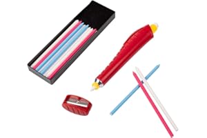 Bohin Chalk Pencil with Holder, Wood, Multi-Colour, 2 x 5 x 5 cm