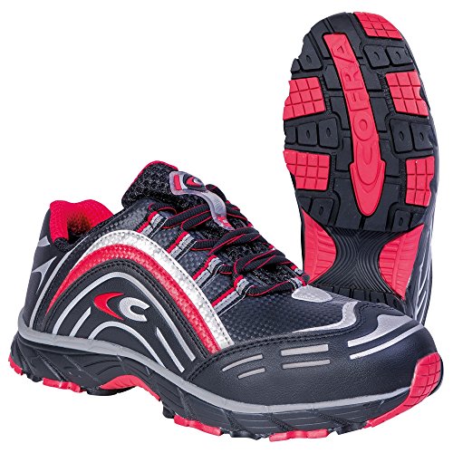 Cofra Sicherheitsschuhe New Predator Black S3 Work Flying Arbeitsschuhe Große 40, schwarz, JV007-000