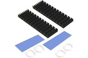 CTRICALVER Dissipateur Thermique, Radiateur SSD M.2 avec Feuille adhésive Conductrice Thermique pour empêcher la Dissipation 