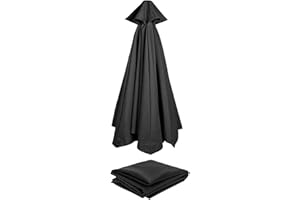 EARNMORE Rechange Telo per Ombrellone (2.7m/3.0m) Baldacchino Di Ricambio Ombrellone per 6 Braccia/8 Braccia, Copertura per Ombrellone In Tessuto Di Ricambio per Ombrellone Da Giardino Piscina Cortile Ombra