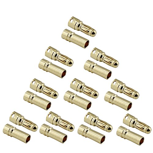 Preisvergleich Produktbild YCNK 10 Paare Männlich Weiblich 3,5 mm Bananenstecker Rundstecker Ersatz