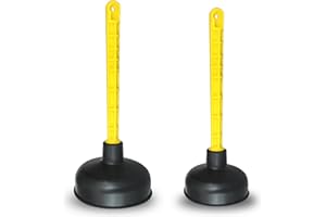 Mario10 (Set of 2) 4.52in/5.51in Rubber Sink Plunger Toilet Unblocker Heavy Duty Bathroom Drain Unblocker Tool to Unclog Shower Drain Plunger for Sink Unblocker