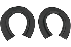 Amesbichler Reitsport Star Grip Snow Grip Schnee Grip Huf Grip Hufgrip Vorne Hufgrip Schneeeinlagen, schwarz, Paar