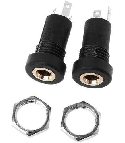 Lot De 5 Connecteurs Audio Stéréo 3.5mm 6 Broches - Noir - Neuf - Uxcell