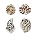 Produktbild PEEGLI Indisch Holzdruck Stempel Braun Gemischte Muster DIY Handwerk Handgemachte Sammelalbum Klotz Border Briefmarken Lot Von 4 Stück