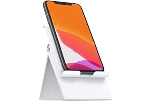 ‎UGREEN UGREEN Uchwyt na telefon biurkowy Dock Telefon Regulowana Wysokość Składany Kompatybilny z iPhone 13 Pro Max Mini 12 11 XS Max X Galaxy S22 S21 Ultra Note20 A12 A32 Redmi Note 10 Pro (Biały)
