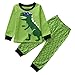 Produktbild Yanhoo-Kinder Bekleidungsset,Unisex Baby 2 Stück Langarm Dinosaurier Druck T-Shirt Tops Oberteil Bluse Pullover Sweatshirt + Streifen Druck Hosen Herbst Winter Heimbekleidung Kleidung Set