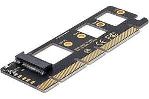 chenyang M.2 NVME auf PCIe 3.0 X16 Adapter NVME/AHCI SSD auf PCI Express Erweiterungskartenadapter Schwarz