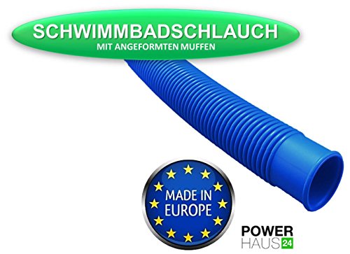 POWERHAUS24® - Pool Schlauch für Schwimmbad und Teich - Ø 32mm (5/4) - Länge: 6,60m