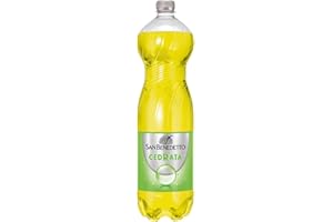 San Benedetto Cedrata, Bevanda Gassata, 1500 ml Dissetante e Frizzante, a Basso Contenuto di Zuccheri