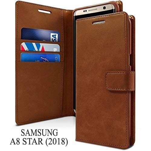 Casebreed Samsung A8 Star Flip Cover Premium Leather Flip Wallet
