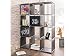 Produktbild 12er Regal Standregal Bücherregal Beistellregal Raumteiler Regale "Allice I" (Anthrazit)