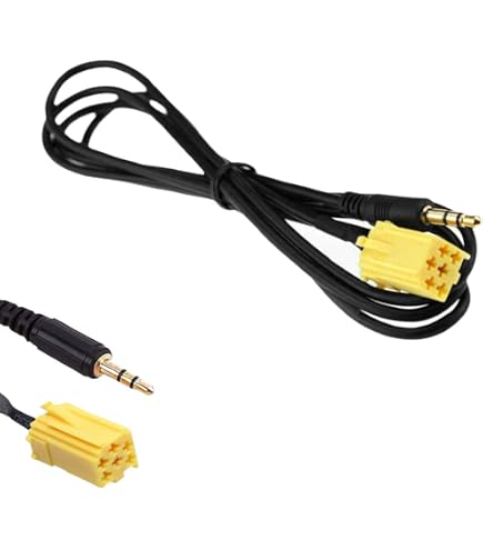 Câble AUX Pour Fiat 500, Punto, Lancia - Adaptateur Jack 3.5mm Pour Autoradio Delphi/Bosch