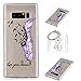 Produktbild Hülle Galaxy Note8 (6,3 Zoll) Hülle,TPU Case Schutzhülle Silikon Case,Niedliche Cartoon Malerei Durchsichtige TPU Bumper Handy Tasche Case Cover Etui für Galaxy Note8 + Schlüsselanhänger (O) (4)