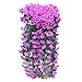 Produktbild Hniunew Möbel Feine Blume GefäLschte Kunstblume Farn Simulation BüNdel Von KüNstlich Violet Bracketplant Hanging Garland Vine Flower Bridal Wedding Blumenblatt DekorküNstliche Hydrangea Haus