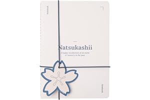 Kokonote: Pack di 2 quaderni A5 Miss Haiku stile giapponese,include 1 quaderno puntinato stile bullet journal ed 1 quaderno a righe,rilegatura giapponese e colore blu,quaderno appunti e disegni