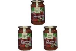 Jardin Bio Sauce Bolognaise au Boeuf, 350g (Lot de 3)