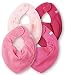 Pippi - Baby Girl's Triangular Scarf/Bib - Set of 4 - Pink