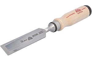 STUBAI Spezial Stemmeisen | schwedische Form | Klingenbreite 24 mm | Weißbuchen-Holzheft, polierte Fase | DIN 3139 | präzises Stechbeitel/Beitel für Holz | Profi-Qualität für Schreiner & Tischler