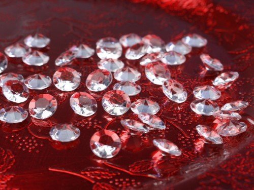 100 Diamanten transparent 12mm Tischdekoration Streuartikel Hochzeit Taufe