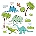 Produktbild decalmile Dinosaurier Dschungel Wandaufkleber Removable Vinyl Wandtattoos Wandmalereien Für Kinder Kinderzimmer Wohnzimmer Baby Kinderzimmer