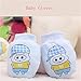 Hengsong Cute Animal Infant Scratch Mittens Newborn Warmer Gloves Soft Finger Protector (Blue)