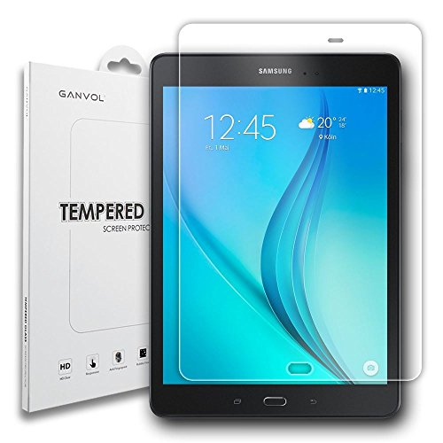 Ganvol Panzerglasfolie Samsung Galaxy Tab A T550N T555N 24,6 cm (9,7 Zoll) Panzerfolie 9H Hartglas Folie Panzerglas Echtglasfolie Glasfolie