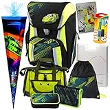 Set enthält hochwertigen LEICHT-SCHULRANZEN der Marke Schneiders, mit 3 AUSTAUSCHBAREN Motiven für den Ranzendeckel. Diese PATCHIS - Auto, Dino und Pirat - können nach Belieben ausgetauscht werden!