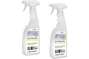 Promo 2 flacons 0,750 ml faren Citrus Désincrustant Détartrant antibuée douche robinetterie