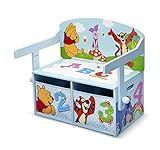 Winnie the Pooh Sitzbank & Schreibtisch mit Stauraum (Blau) - 3