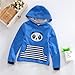 Happy Cherry 2pcs Baby Boy Girl Kids Cartoon Print Stripe Top+pants Casual Fashion Sport Pullover Outfit Clothing Size 110 - Blue