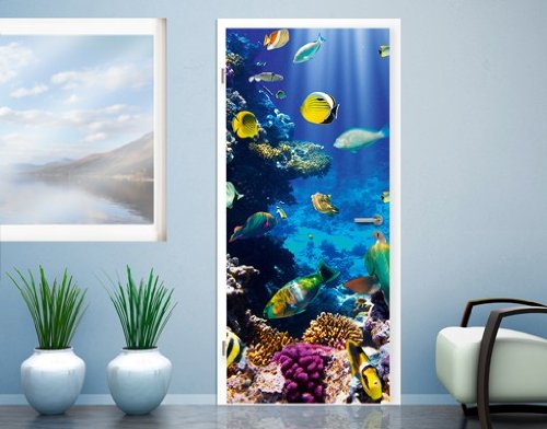 Fototapete Tür Papier No.51 ‚UNDERWATER PARADISE‘ 100x210cm Foto Tapeten , Größe:210cm x 100cm - 5