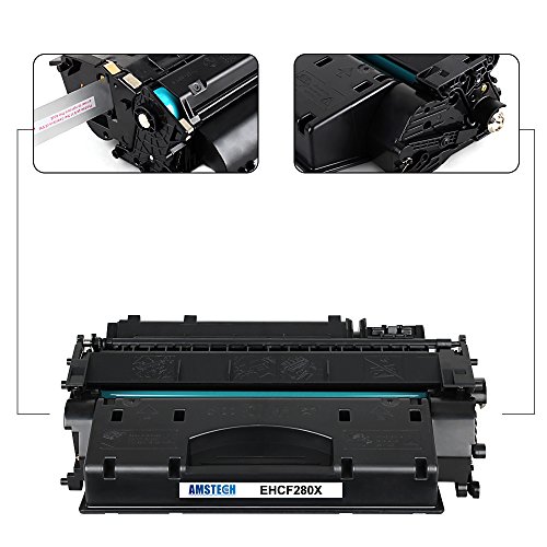 Amstech kompatibel CF280X 80X Schwarz Toner kartusche replacement fuer HP LaserJet Pro 400 M401a M401d M401n M401dn , LaserJet Pro 400 MFP M425dn M425dw, 6900 Seiten - 2